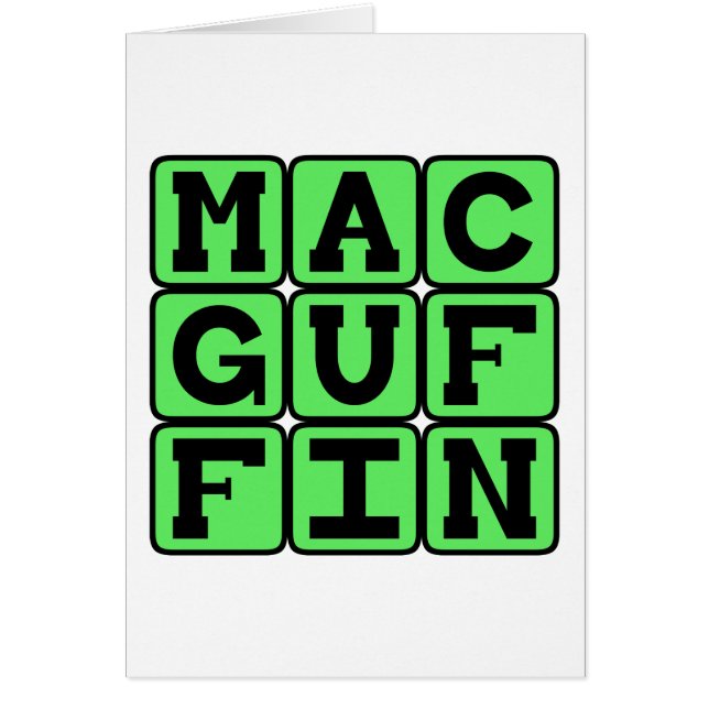 MacGuffin, Falsificación Literaria (Frente)
