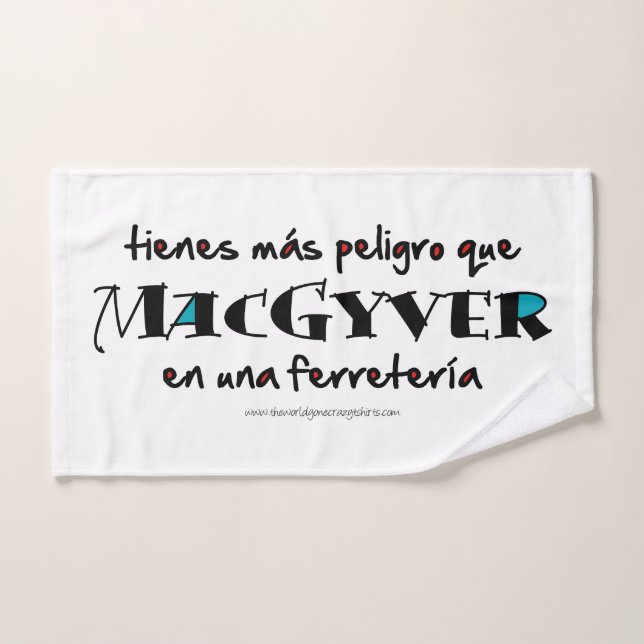 MacGyver en una ferretería (Toalla de mano)