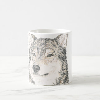 Macho alfa de la taza de café del lobo