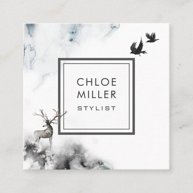 Macho encantado de la tarjeta de visita del (Anverso)