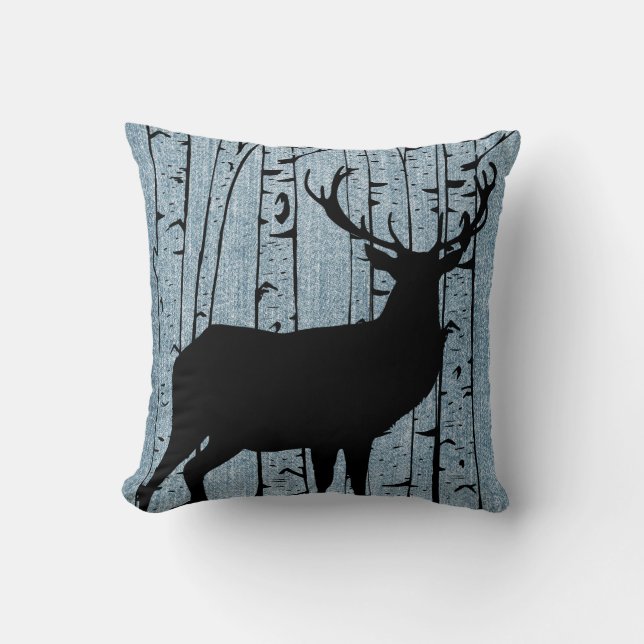 Macho intrépido de los ciervos en la almohada de (Anverso)