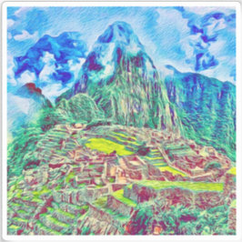 Machu Picchu Vinyl Pegatina