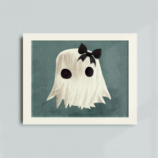 Macie El Fantasma Amigable ・ Arte De Halloween Inf
