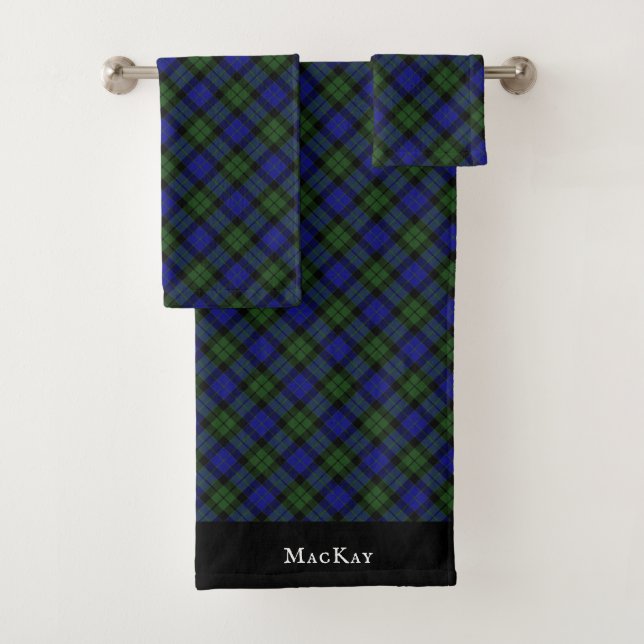 MacKay Green Clan Escocesa Tartán Plaid (In situ)