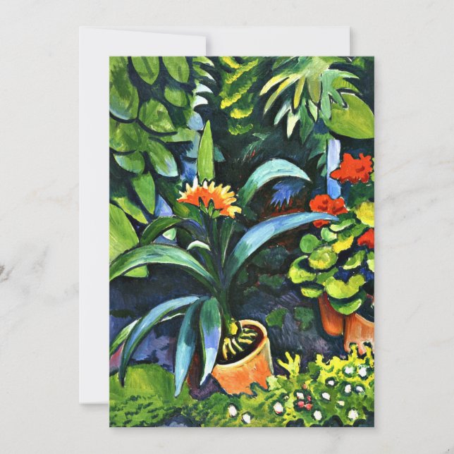 Macke - Flores en el jardín (Anverso)