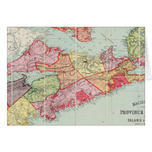 Mackinlay mapa de la provincia de Nueva Escocia