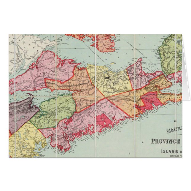 Mackinlay mapa de la provincia de Nueva Escocia (Anverso (Horizontal))