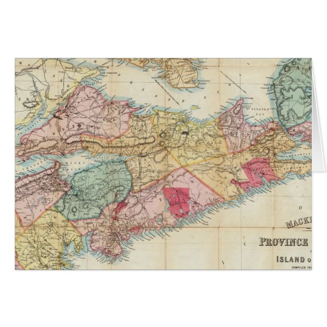 Mackinlay mapa de la provincia de Nueva Escocia 2 (Anverso (Horizontal))
