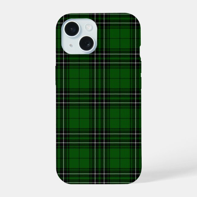 MacLean Tartan Green y Black Plaid (Reverso )