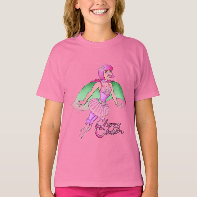Macon Man Cherry floró la camiseta de un niño (Anverso)