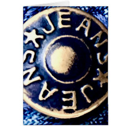 Macro acercamiento de un botón de jeans de bronce