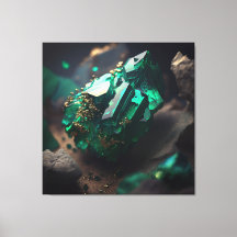 Macro de mineral de esmeralda: Arte de depósito de