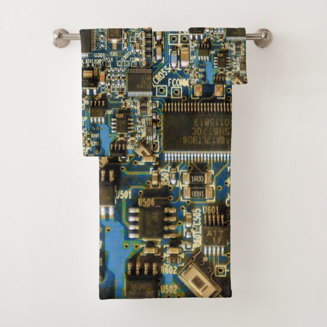 Macro Placa de Circuito Azul | Foto de PCB (In situ)