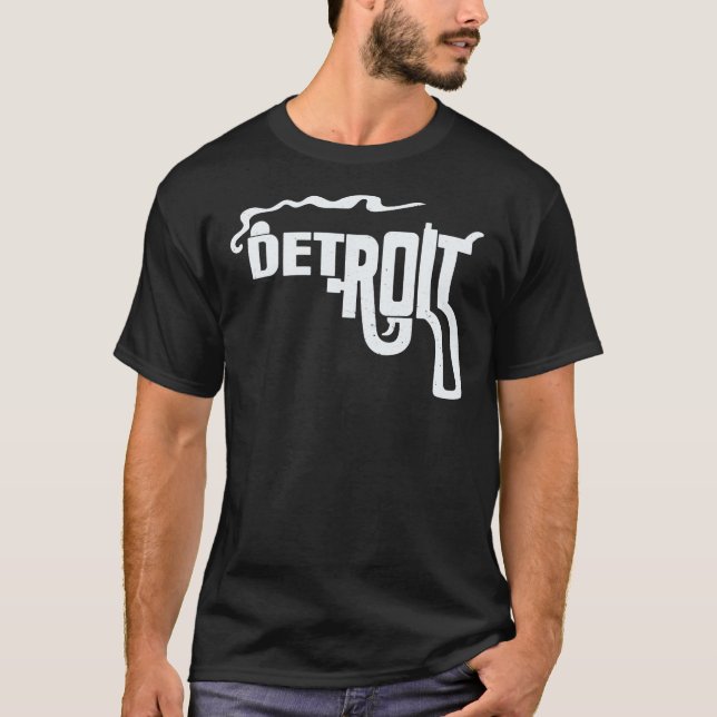 Macs Detroit Smort Gun Shirt Esencial Camiseta (Anverso)