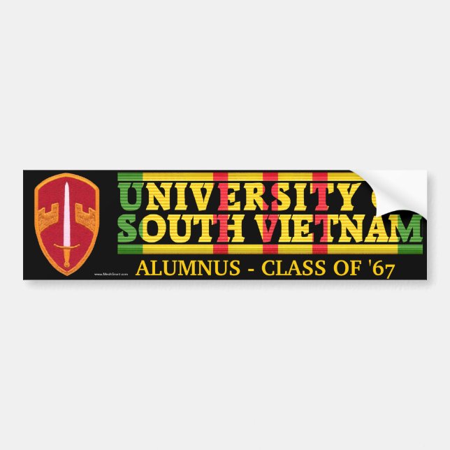 MACV - U del pegatina del alumno de Vietnam del (Frente)