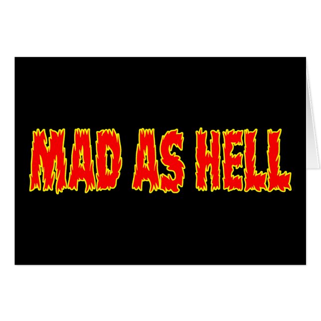 MAD AS HELL (Anverso (Horizontal))