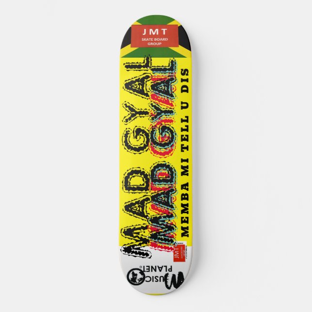 MAD GYAL 8 Cubierta para skateboard de 1/4" (Anverso)
