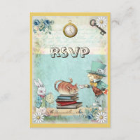 Mad Hatter & Cat RSVP trae un libro de Baby Shower