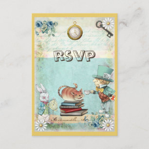 Mad Hatter & Cat RSVP trae un libro de Baby Shower