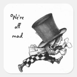 Mad Hatter pegatina