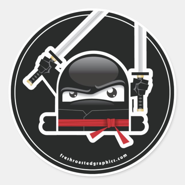 Mad Ninja Skills pegatina (Anverso)