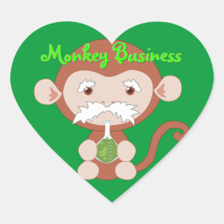 Mad Scientist Monkey Pegatinas