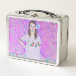 Mäda Primavesi de Gustav Klimt<br><div class="desc">Mäda Primavesi de Gustav Klimt pintando la Metalizado caja de almuerzo.</div>