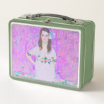 Mäda Primavesi de Gustav Klimt<br><div class="desc">Mäda Primavesi de Gustav Klimt pintando la Metalizado caja de almuerzo.</div>