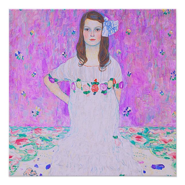 Mäda Primavesi, Poster de pintura de Gustav Klimt (Anverso)