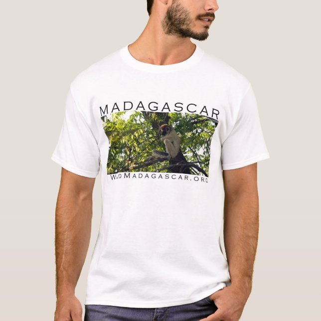MADAGASCAR: camisa del lemur del sifaka (Anverso)