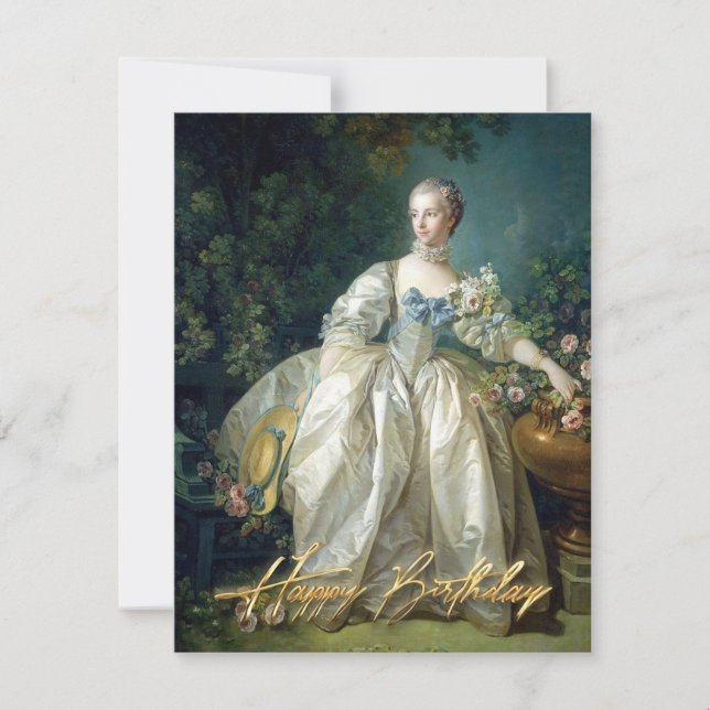 Madame Bergeret 1766 Feliz cumpleaños (Anverso)