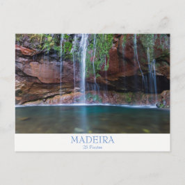 Madeira - 25 Fontes postal con texto