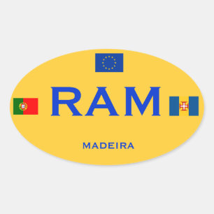 Madeira - Pegatina de parachoques al estilo europe