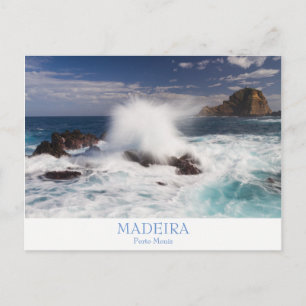 Madeira - postal de Porto Moniz con texto