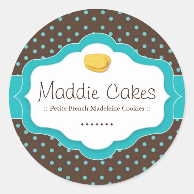Madeleine Cookies Pegatinas de polk a dot (Anverso)