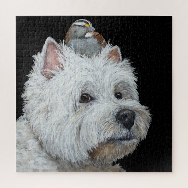 Madeline el rompecabezas de Westie (Vertical)