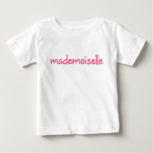 Mademoiselle/Cita francesa Camiseta para bebés