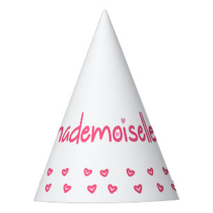 Mademoiselle - diversión, gorra del fiesta de la