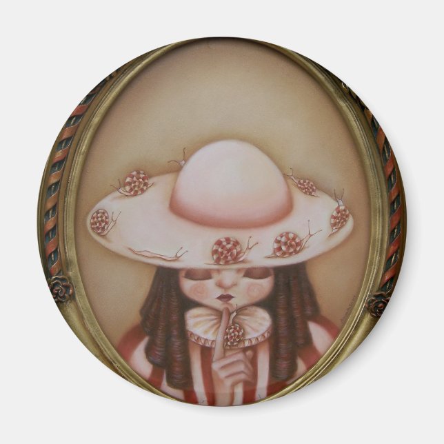 Mademoisielle Escargot - imán (Frente)