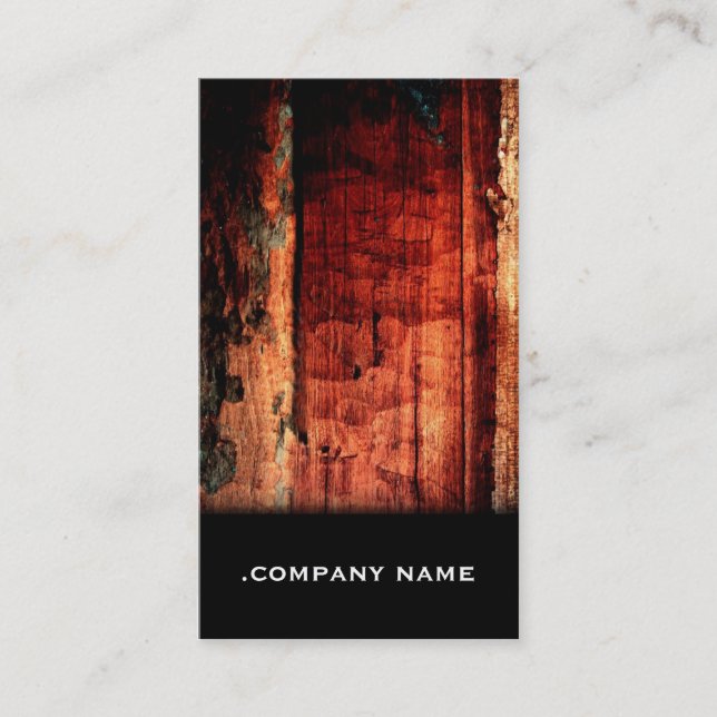 Madera 11 ・ Elegante tarjeta de visita (Anverso)