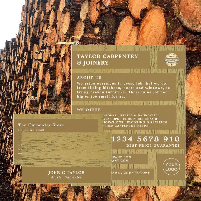 Madera amarilla, carpintería, publicidad del carpi (Subido por el creador)