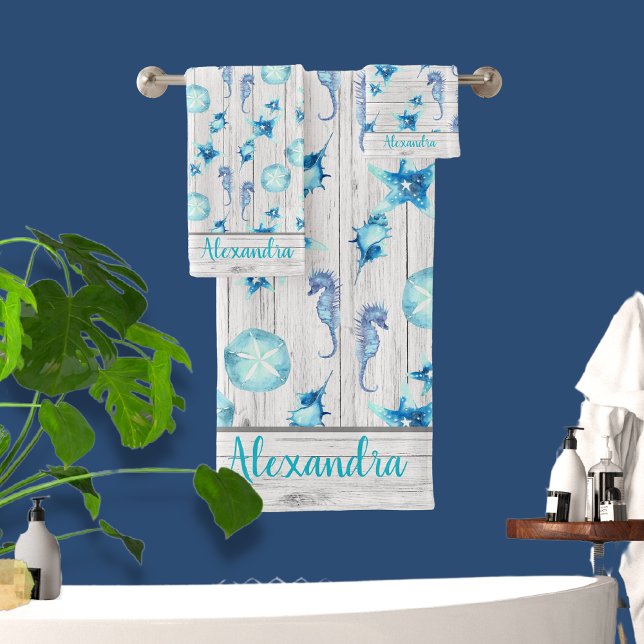 Madera blanca Nautical Verde azulada Blue Coastal  (Subido por el creador)