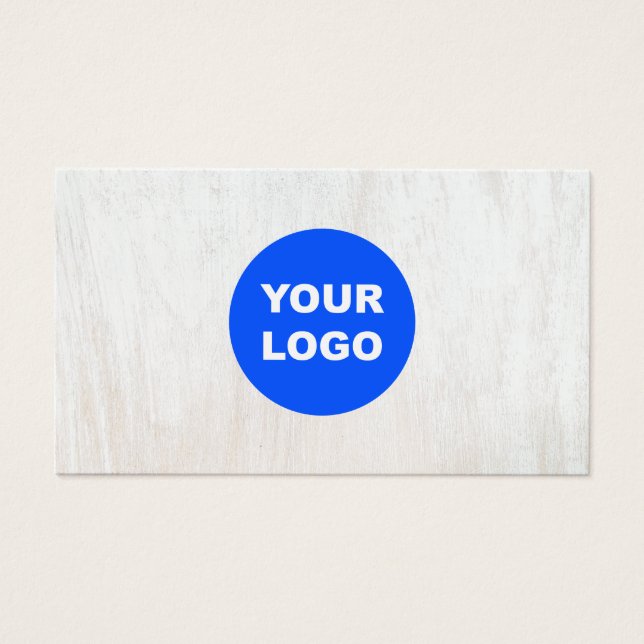 Madera blanca simple Añadir el logotipo (Frente)