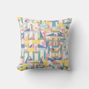 Madera bloques de construcción almohada personas m