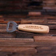 Madera clara con grabado láser y abertura Metaliza