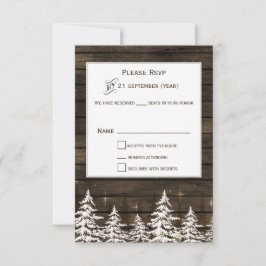 Madera de grano Rústico Pinos, rsvp estándar de in