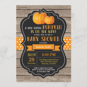 Madera de la tarjeta de invitación de Baby Shower