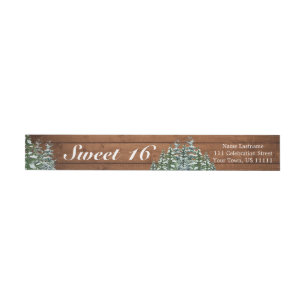 Madera de nieve y dulce de pino rural forestal 16