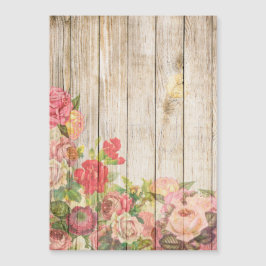 Madera de Rosas Rústicos Vintage