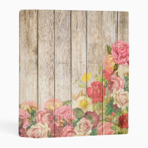 Madera de Rosas Rústicos Vintage